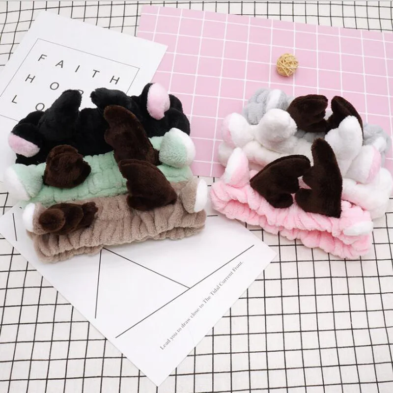 2019 Женские инструменты для ушей - эластичные ободки для волос на вечеринку, аксессуары для макияжа, повязка для лица, омывание головного убора, милый кот жизнь.