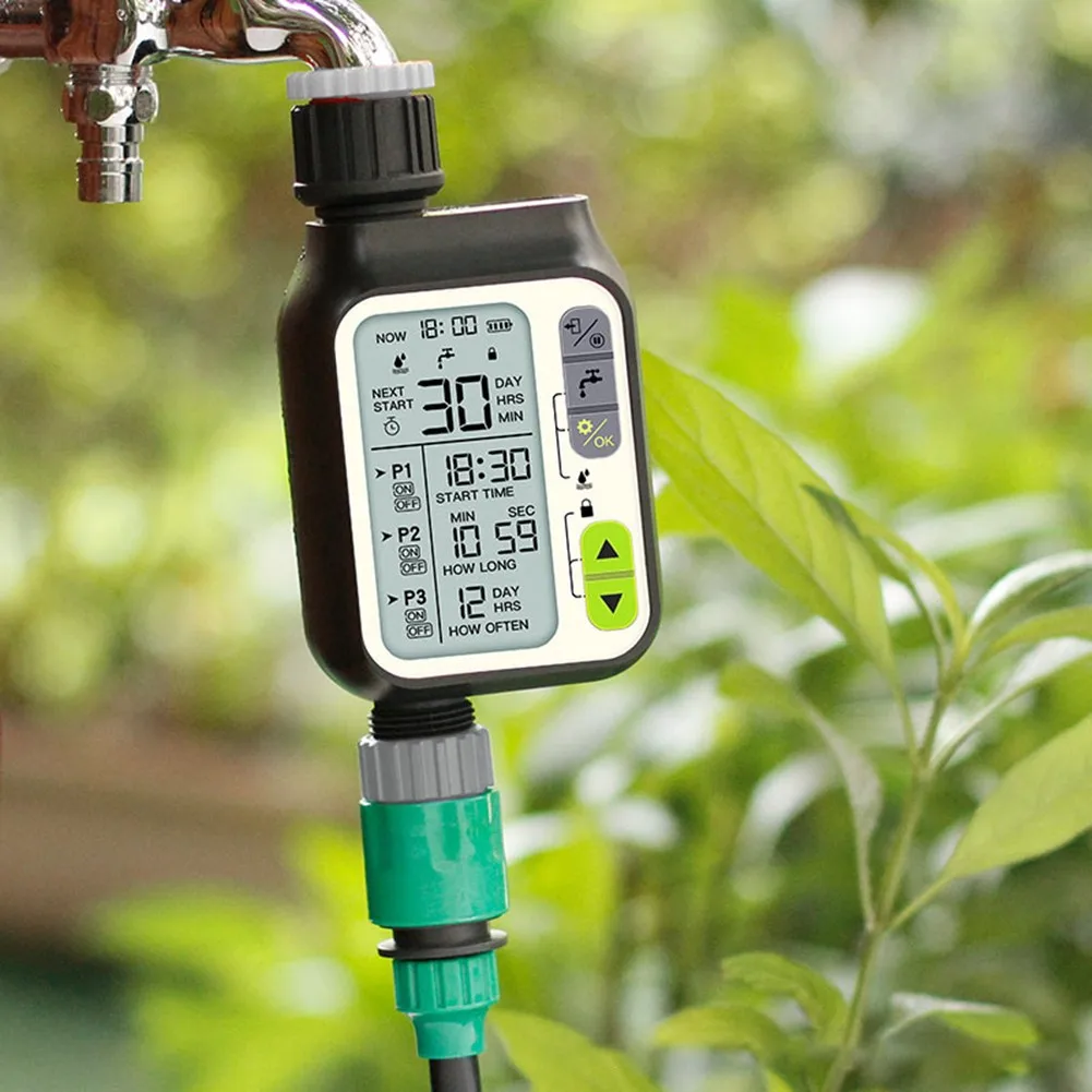 

Rain Sensor LCD Screen Timing Machine Automatic Water Tap Controller Timer Timing Irrigation Garden Tool