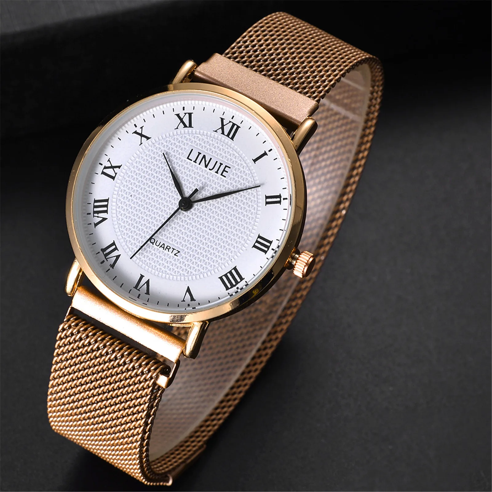 

Men Watches Fashion Men's Steel Belt Analog Sport Quartz Wrist Watch Colorful glass Watch Bithday&Christmas Gift Personal party