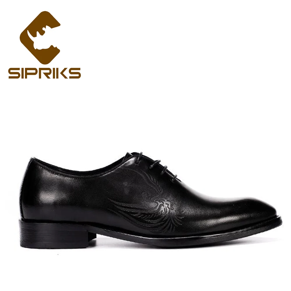 

Sipriks Mens Patina Navy Blue Formal Tuxedo Shoes Dress Oxfords Hipster Male Footwear Banquet Wedding Gents Suits Social Black