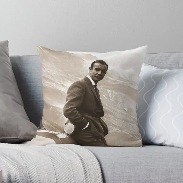 

Sean Connery Soft Decorative Throw Pillow Cover Print Pillow Case Waist Cushion Cover Wedding Bed Decor Pillows NOT Included