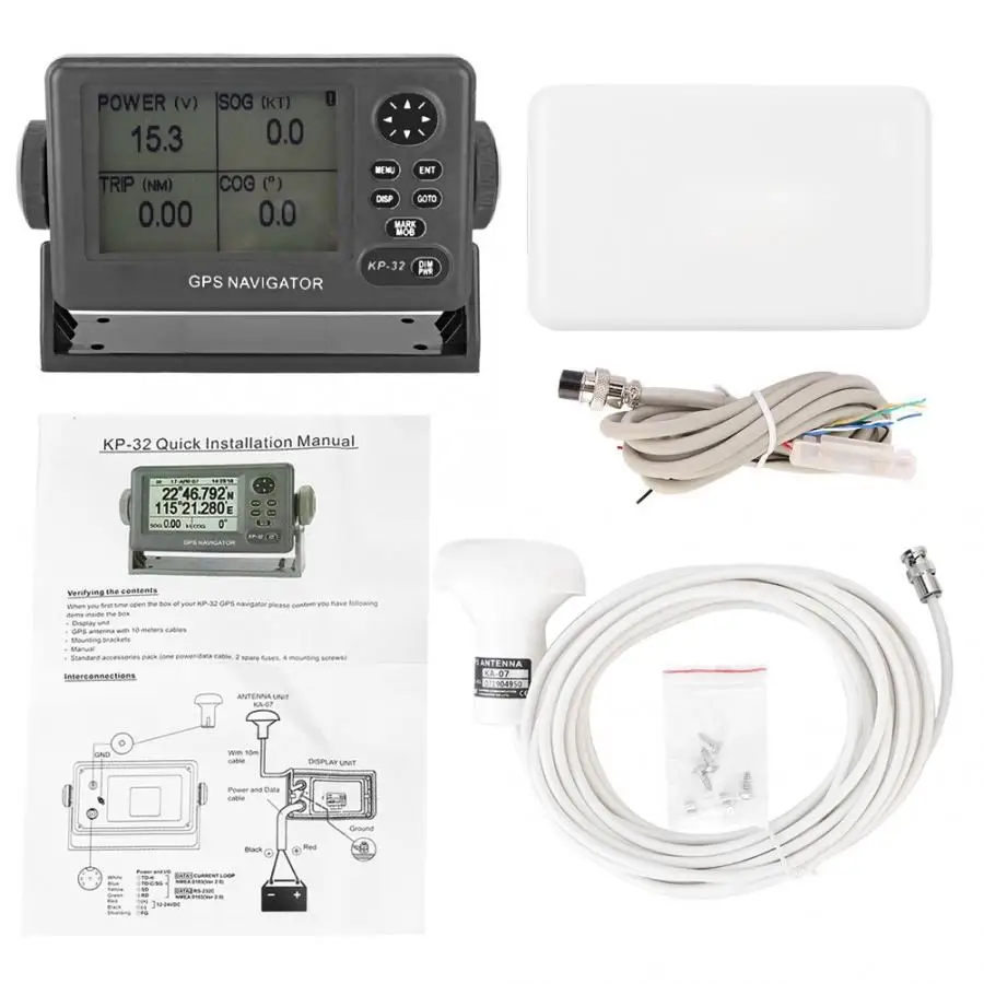 ONWA KP 32 GPS/SBAS судовая навигационная система GPS 4 5 дюймов ЖК дисплей Дисплей морской