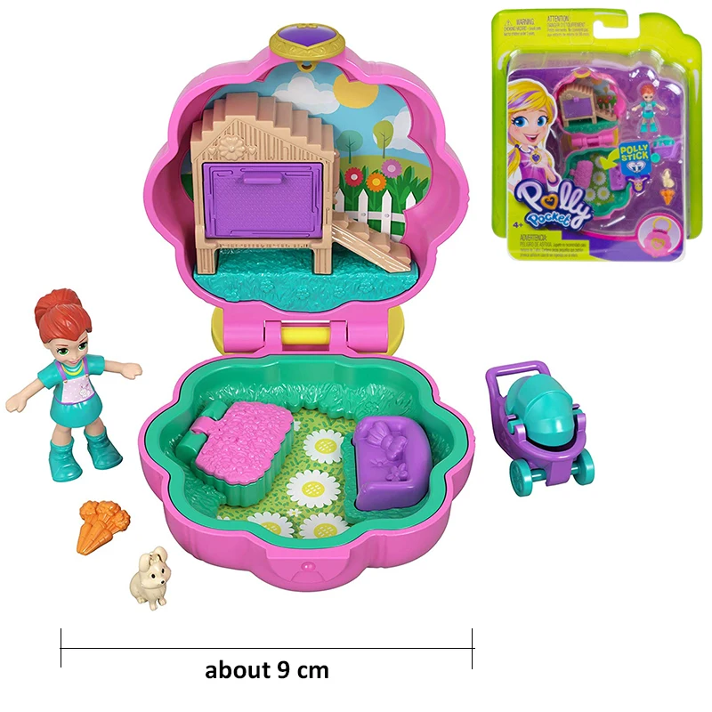 Оригинальная Polly Pocket World мини кукла с сокровищами дом девочка принцесса аксессуары музыкальные куклы коробка музыкальная шкатулка детские игрушки Juguetes - Цвет: GCN08