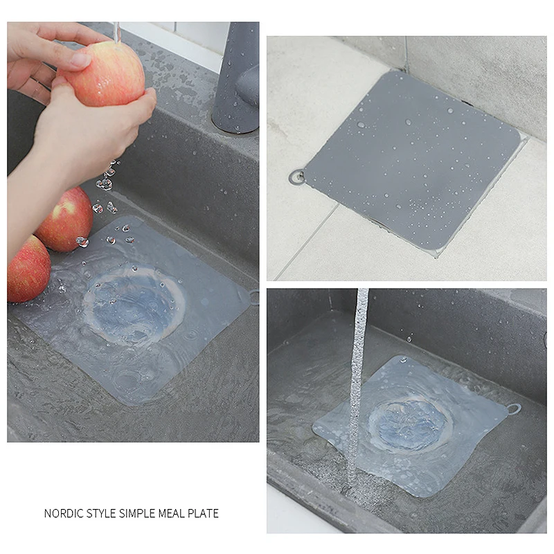 1pc Silicone Floor Drain Deodorant Pad Kitchen Sink Strainer Toilet Bathroom Anti Odor Sewer Cover Water Stoppe | Обустройство дома