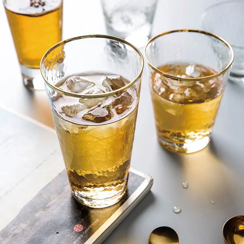 Стеклянная чашка Пномпень с узором молотка домашняя стеклянная бокал для вина