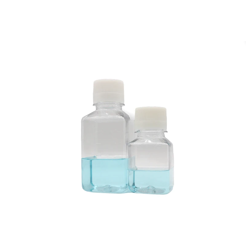 PET Medium Square Reagent Bottle Leak Proof Serum Transparent High Durability 125ML 250ML 500ML 1000ML | Канцтовары для офиса и