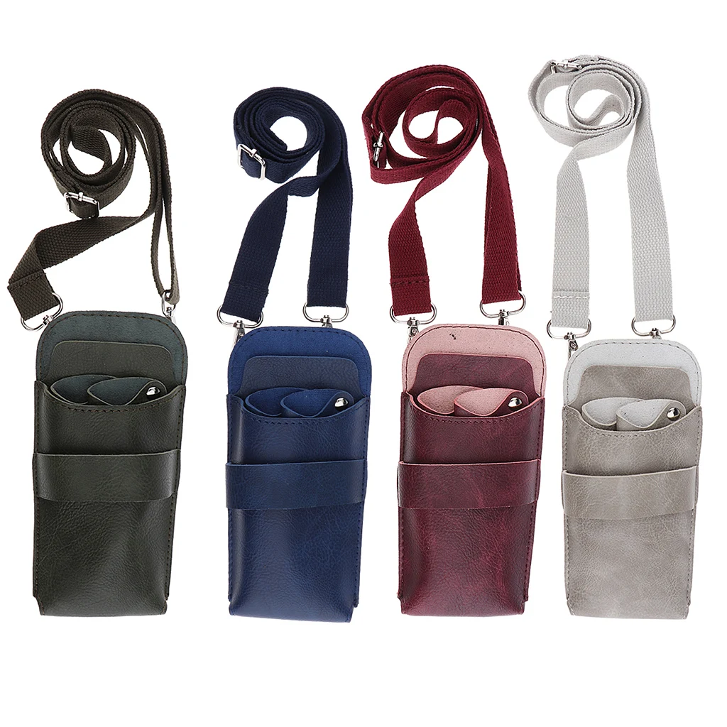 

Pro Portable Barber Hair Styling Tools Leather Scissors Holster Holder 7.5"
