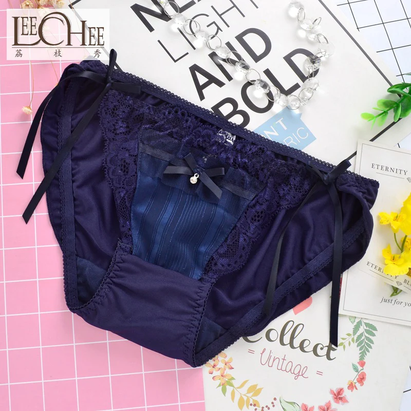 Сексуальное кружевное нижнее белье в японском стиле для девушек золотистое