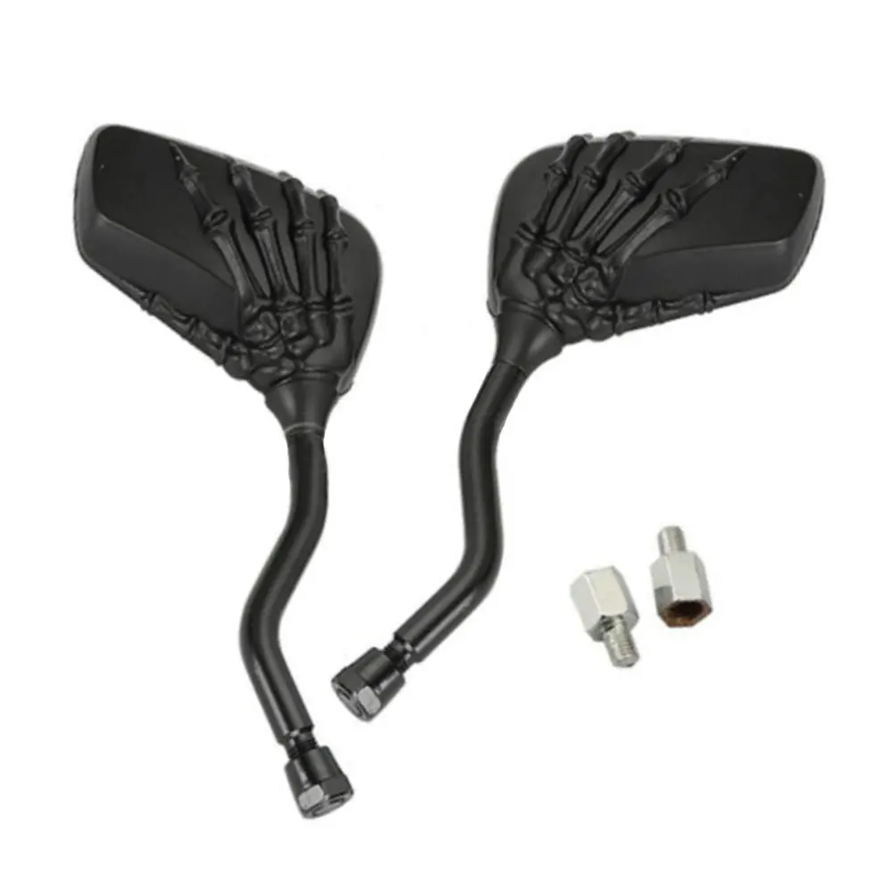 1 пара мотоциклетных зеркал заднего вида с черепом для Honda Suzuki Kawasaki Spirit VT750 VT1100 VL 700 750 800 1400 1500|Боковые зеркала и