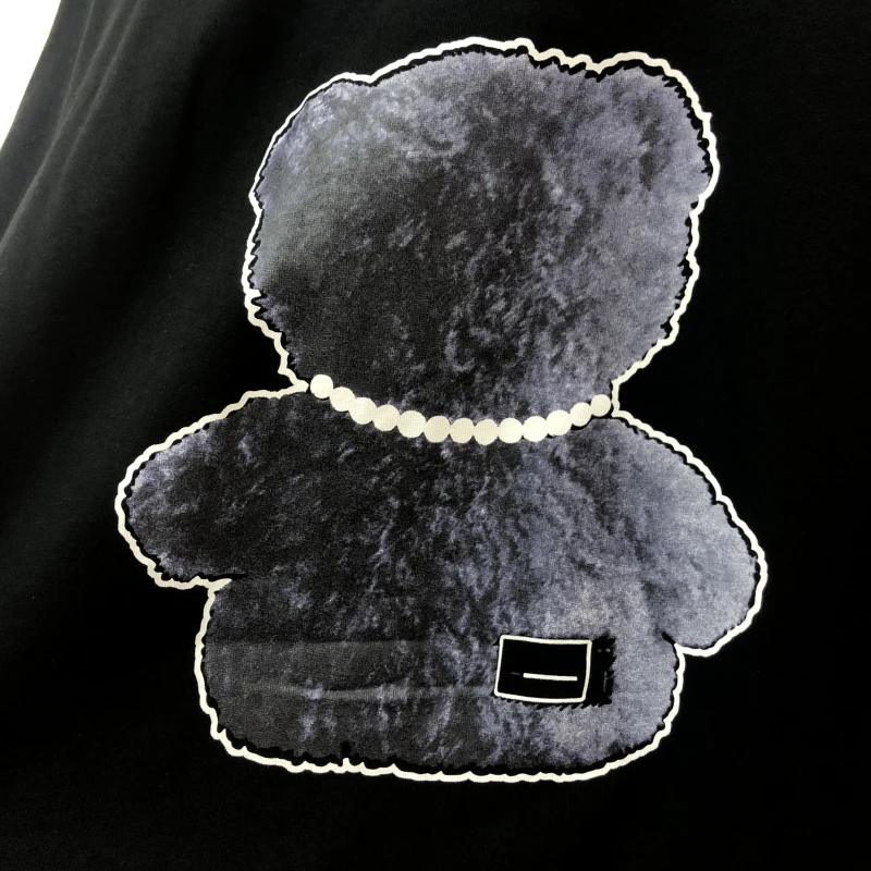 

Bear Reflective We11done T shirt Men Women High Quality Little Bear Welldone Tee Heavy Fabric Short Sleeve Oversized