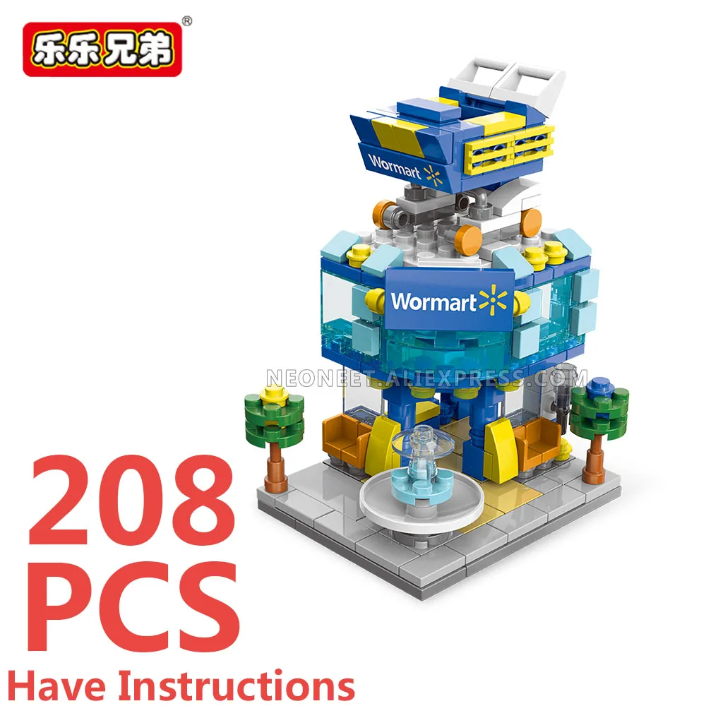 Город улица вид кофе мороженое бургер магазин Mc фаст-фуд Магазин Дом Модель