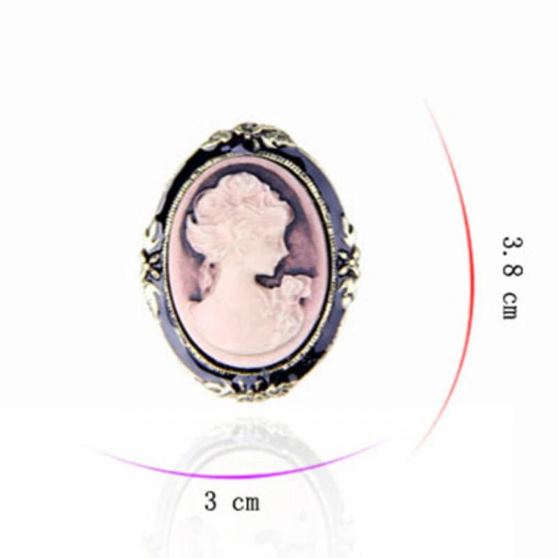 

Elegant style Vintage Victorian design Queen Cameo Antique Wedding Beauty Brochure Jewelry gift