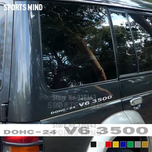 2 X DOHC-24 V6 3500 автомобиля стикер наклейка автомобилей Тюнинг для Mitsubishi Pajero Shogun MK Delica L300 аксессуары