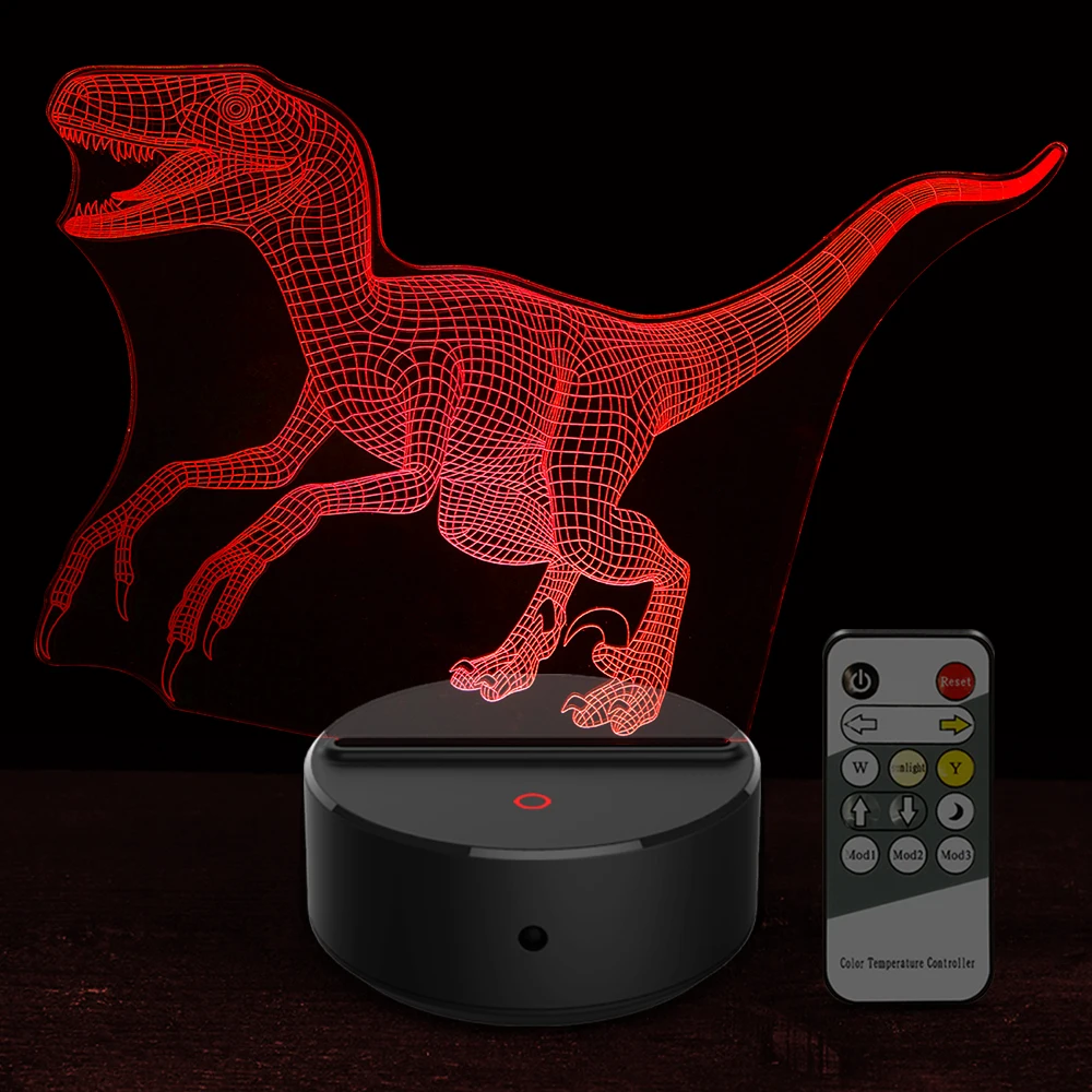 Новый мультяшный мир Юрского периода Bru в форме динозавра Раптора акриловая