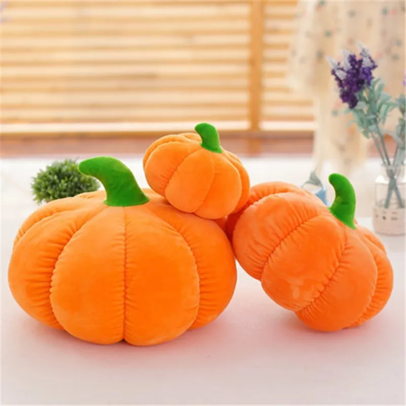 

Halloween Pumpkin Doll Stuffed Plant Toy Lifelike Classic Pumpkins Holiday Props Home Decor Party Kids Gift