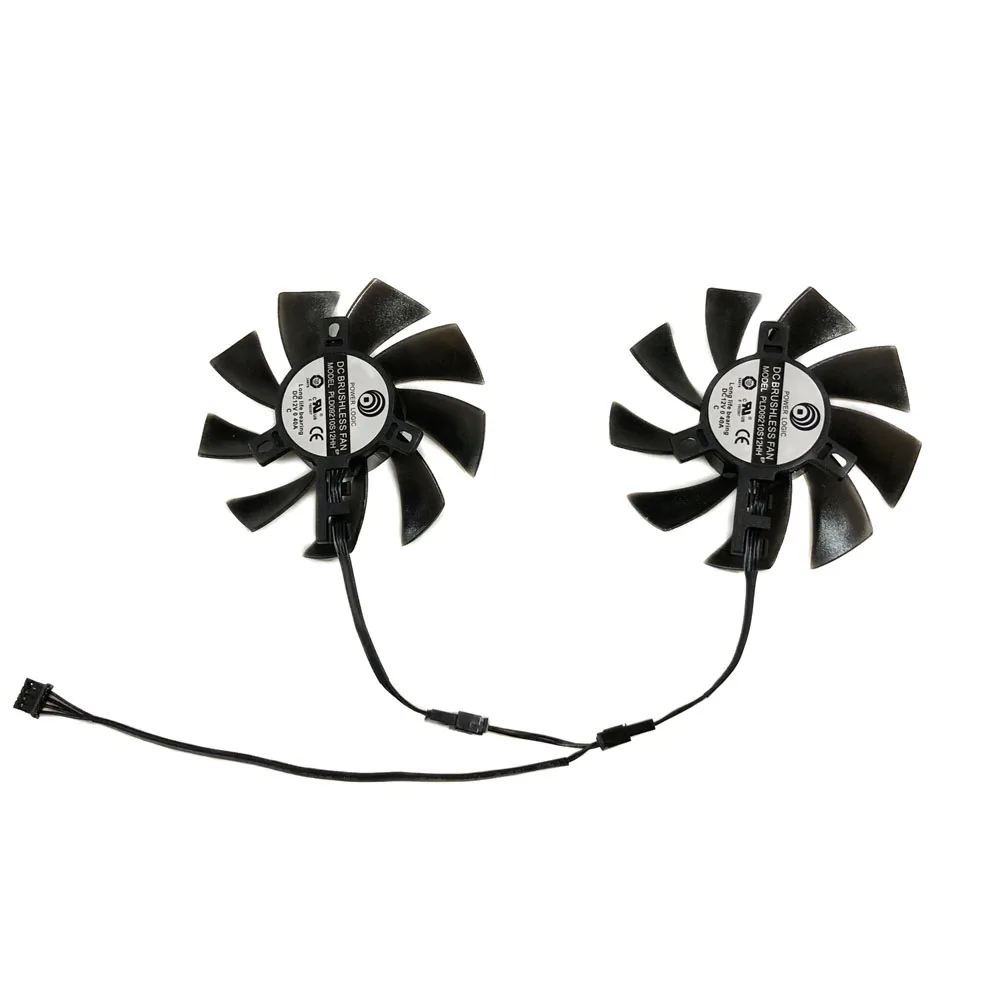 

2pcs/Set PLD09210S12HH PLD09210B12HH GPU Cooler Graphics Card Fan For MSI 1660Ti GTX1650 1660 GAMING/X Video As Replacement