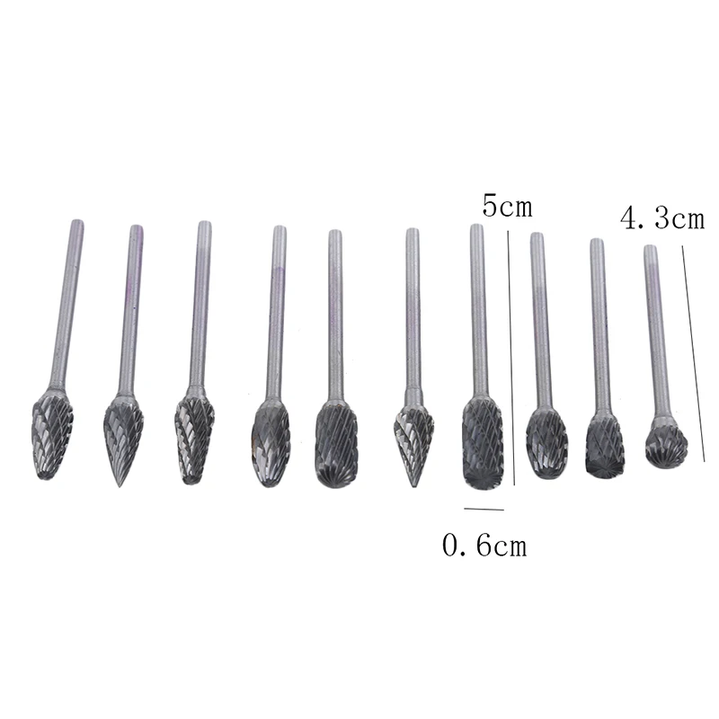 

10pcs Dental Grinding Heads Dentistry Equipment Tungsten Steel Nitrate Carbide Burs Drills Teeth Polishing & Smoothing Tool