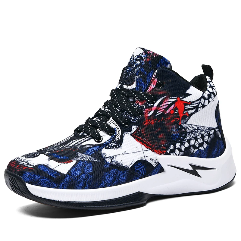 Обувь с высоким берцем и Сетка Баскетбольная обувь Для Мужчин's амортизацию