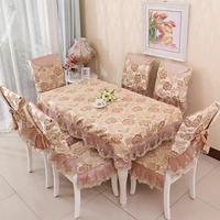 new floral tablecloth pastoral dinner tablecloth fresh style table cover decoration rectangular cotton line table cloth