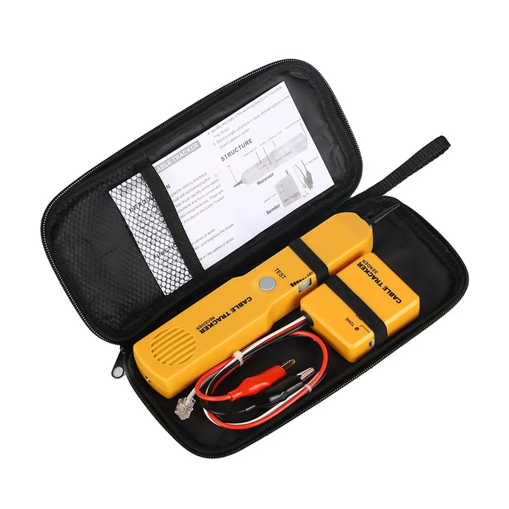 

RJ11 Network Telephone Wire Cable Tester Toner Tracker Diagnose Tone Line Finder Tr Detector Networking Tools