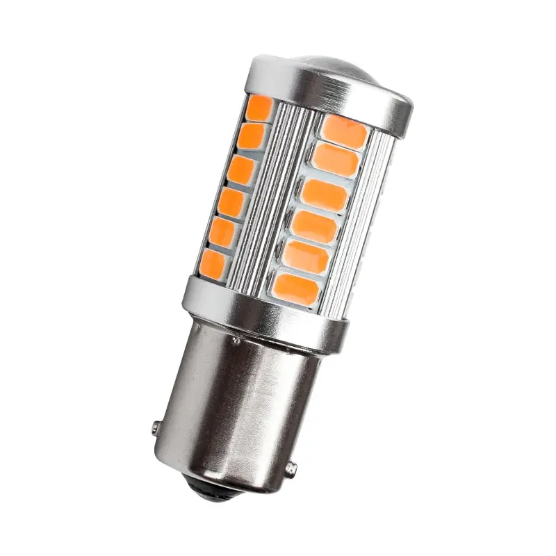 2 шт. 1156PY BAU15S PY21W 150 градусов 33 SMD 5630 1056 оранжевый красный автомобиль светодиодный