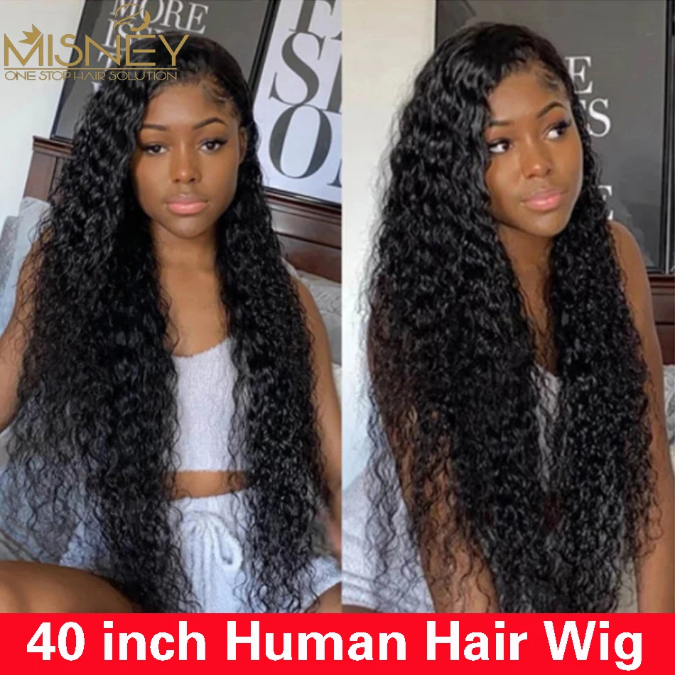 

40 inch HD Lace Frontal Water Wave Wig Transparent 13x4 Lace Frontal Wig 13x6 Lace Front Human Hair Wigs For Women Closure Wig