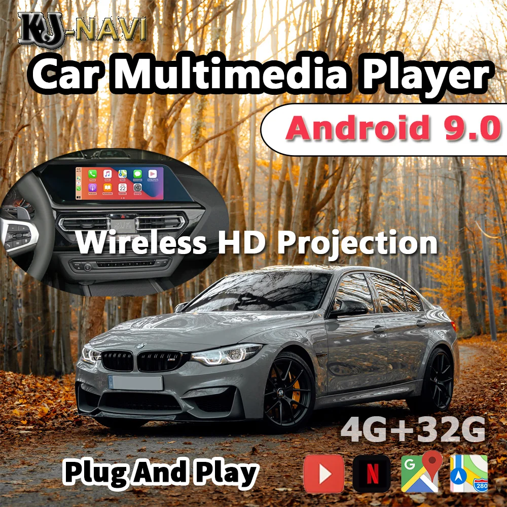 

Беспроводной HD Проекционный экран Android 9.0 TV Box для Benz BMW Nissan Toyota Ford Porsche Honda Skoda Volvo Plug And Play 4 + 32G