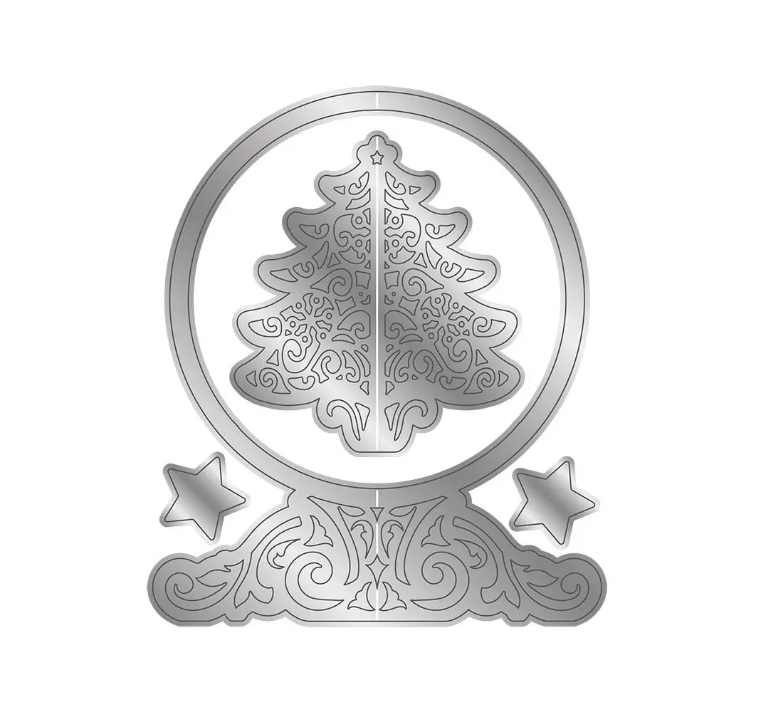 Рождественская элегантная упаковка металлические Вырубные штампы форма для