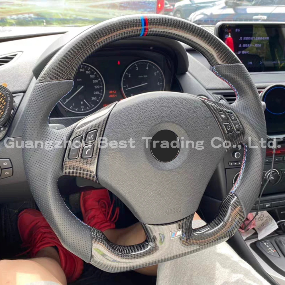 

For BMW 328M 3 5 7 Series X5 X6 X3 Customized Carbon Fiber Steering Wheel LED Shifter Paddle