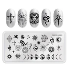 1 шт., трафареты для стемпинга ногтей
