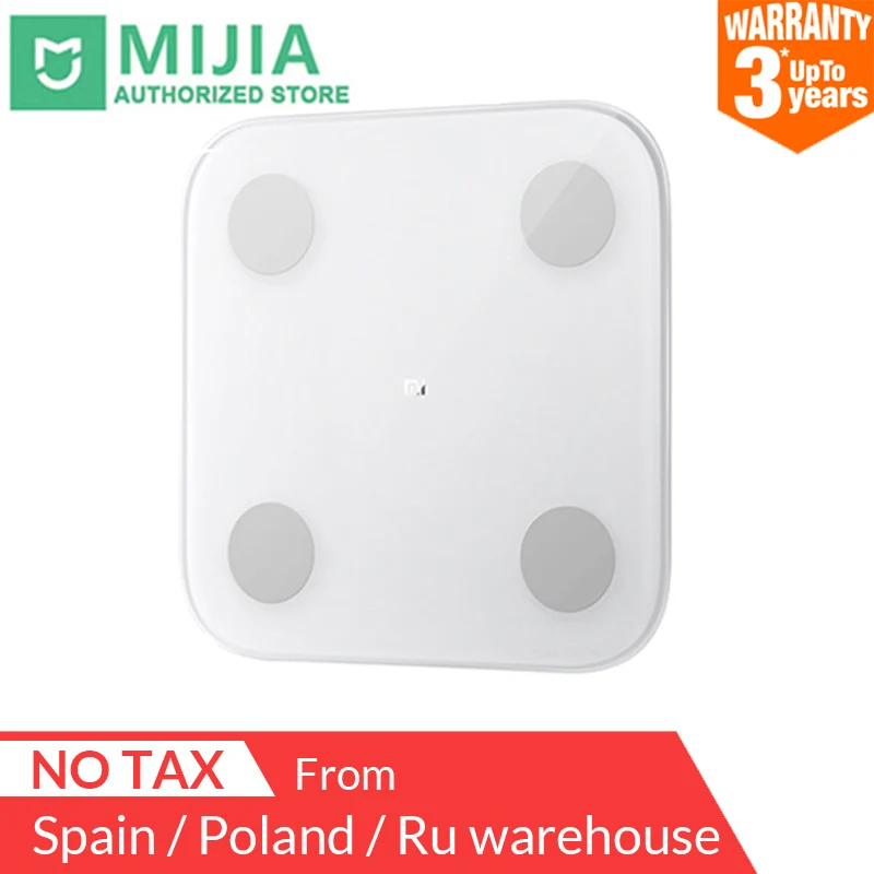 Цифровые весы XIAOMI MIJIA Mi 2 умные электронные с ЖК дисплеем для определения массы