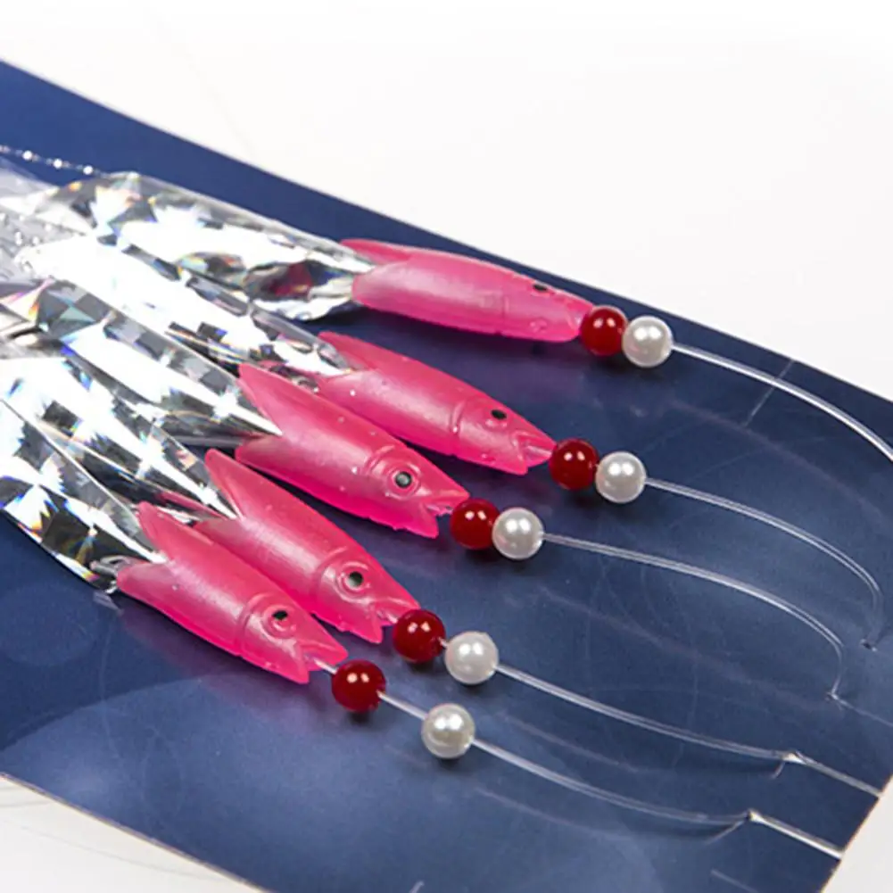 5 шт./компл. углеродистая сталь скумбрия перья бас-треска приманка для морской