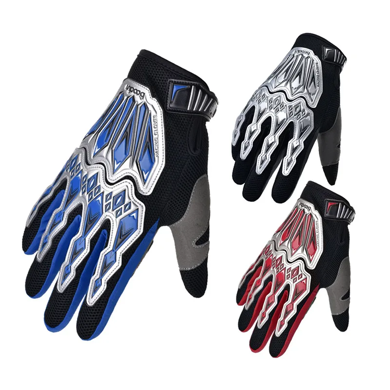 

New Motorcycle Gloves Summer Mesh Breathable Anti-drop Anti-skid Full Finger Knight Motorcycle Gloves