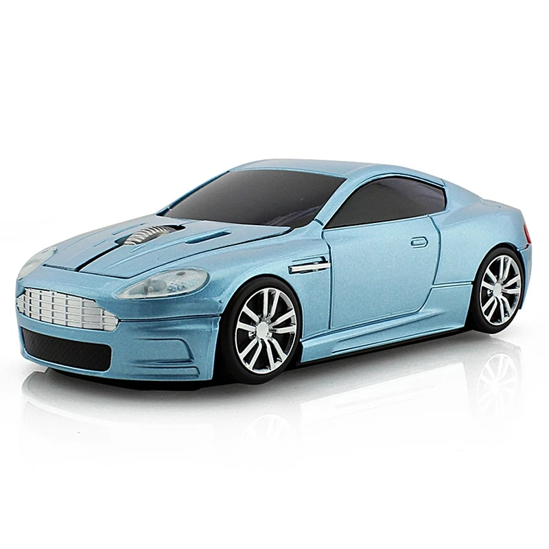 Переносная Беспроводная оптическая USB мышь в форме автомобиля с питанием от