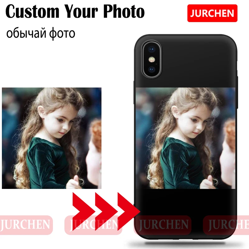 JURCHEN Custom Case For Huawei P10 Plus P20 P30 Pro Lite Honor 6C 4X 8X Max 10 V10 7A 8C Play 8A View 20 Cover Customized Photo