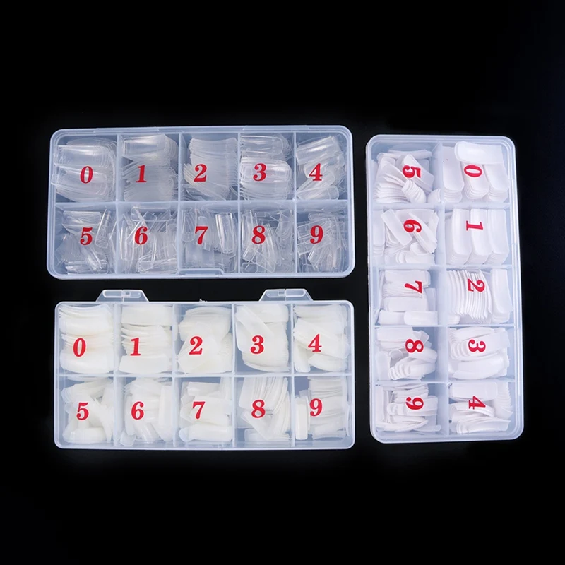 500 шт./упак. поддельные искусственные акриловые накладные ногти для пальцев ног