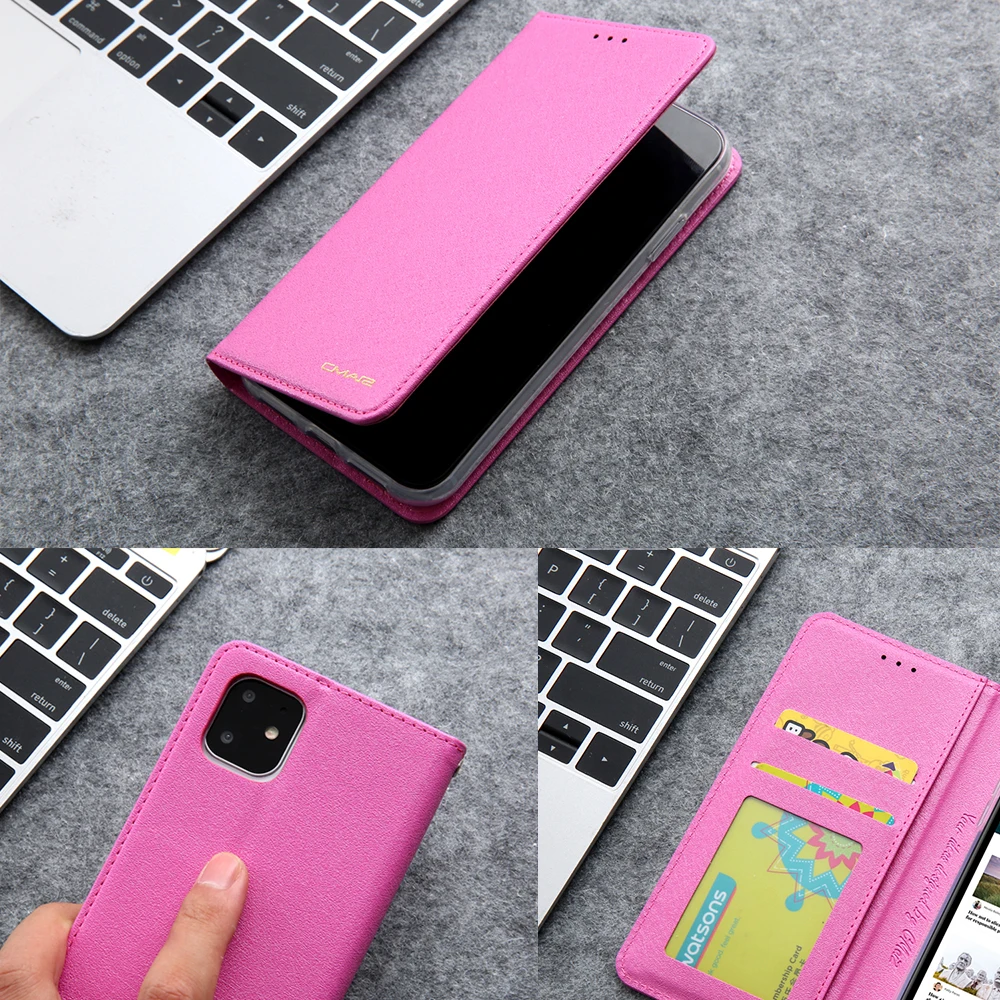 Флип кошелек чехол для iPhone 12 Mini 11 Pro 7 8 Plus X XS XR Max SE 2020 роскошный кожаный с магнитной