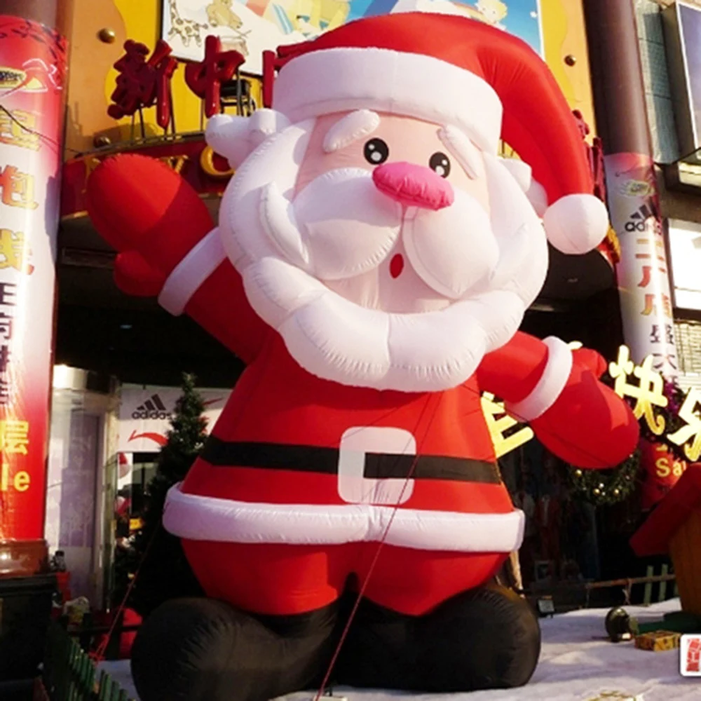 

Merry Christmas 10m 33ft tall giant Inflatable Santa Claus Father Christmas old man inflatable outdoor