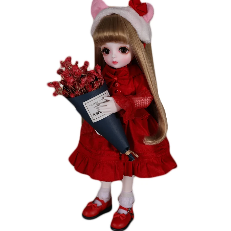 Полный комплект 1/6 BJD кукла милая Miu для со стеклянными глазами Девочка День