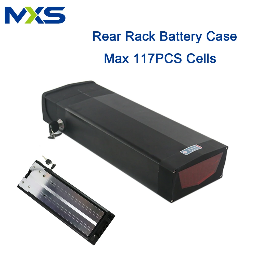 Задняя стойка большой емкости чехол для аккумулятора ebike 117 шт. 18650 ячеек 48 В