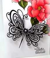 black butterfly flowers metal cut dies stencils for scrapbooking stampphoto album decorative embossing diy paper cards