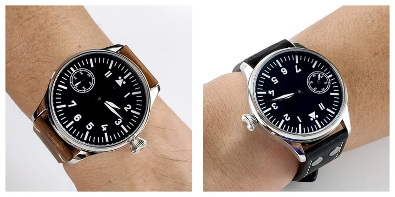 Мужские механические часы pilot Seagull st3600 6497 сапфировые Corgeut винтажные военные наручные часы 17 драгоценностей ручной работы 44 мм