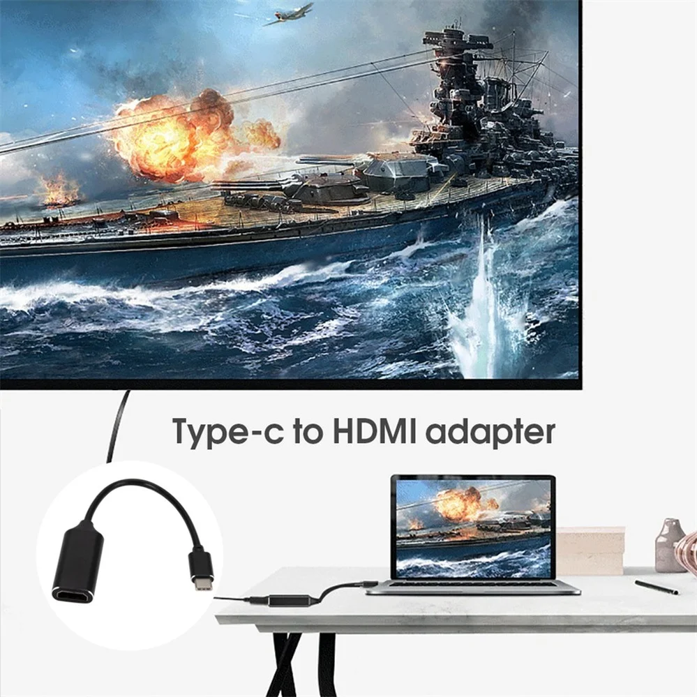 Адаптер PzzPss USB C-HDMI 4K 30 Гц кабель Type C HDMI для MacBook Samsung Galaxy S10 Huawei Mate P20 Pro адаптер |