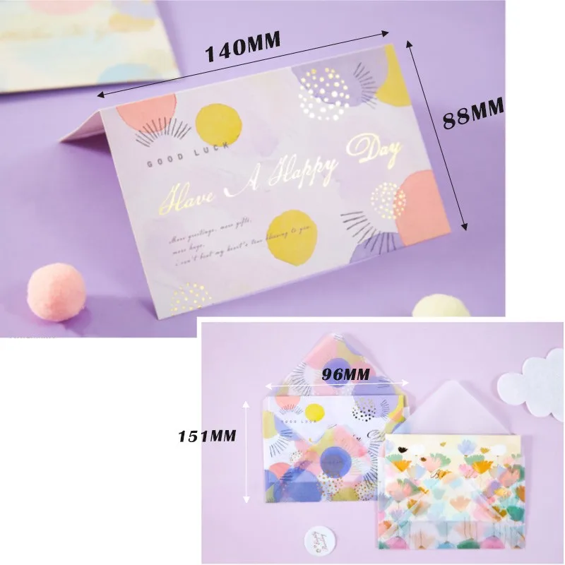 Набор конвертов для стемпинга с буквами и цветами размер в ассортименте|Бумажные