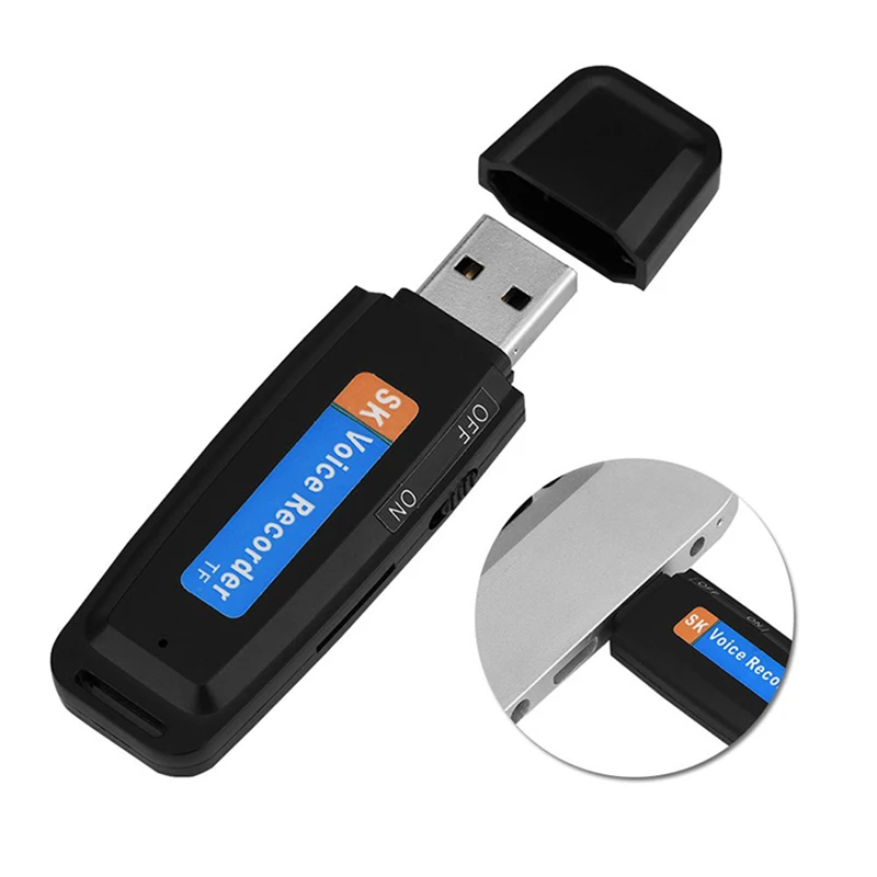 VIDIOCE портативный u диск цифровой Аудио Диктофон зарядное устройство USB флеш