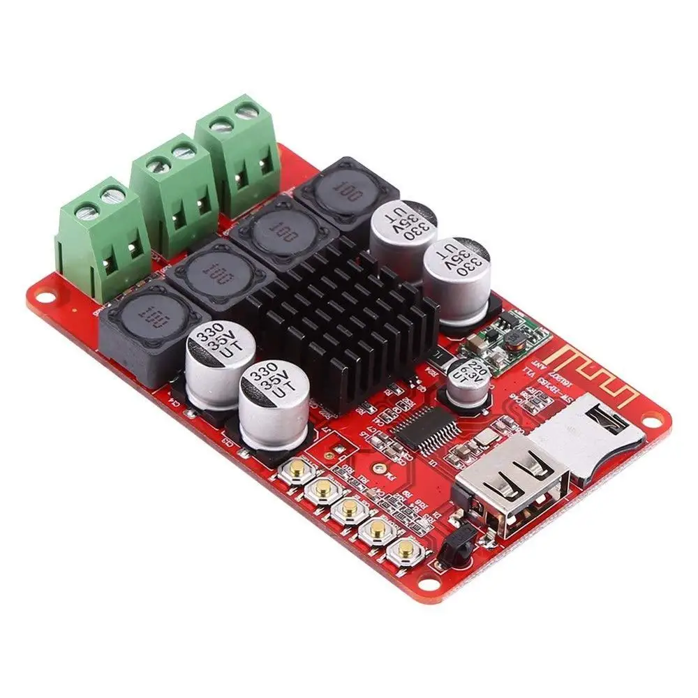 TPA3116 2X50W Bluetooth плата цифрового усилителя мощности с дистанционным управлением
