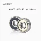 WHUZF 510 шт. шарики 626ZZ 6*19*6 мм подшипник 626zz626RS 626 2rs 6262RS для 3D принтеров детали с глубоким желобом фланцевый шкив