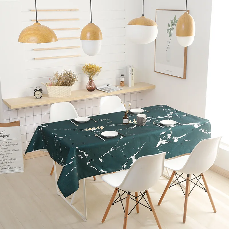 Бесплатная доставка утолщенная скатерть из полиэстера и хлопка в скандинавском