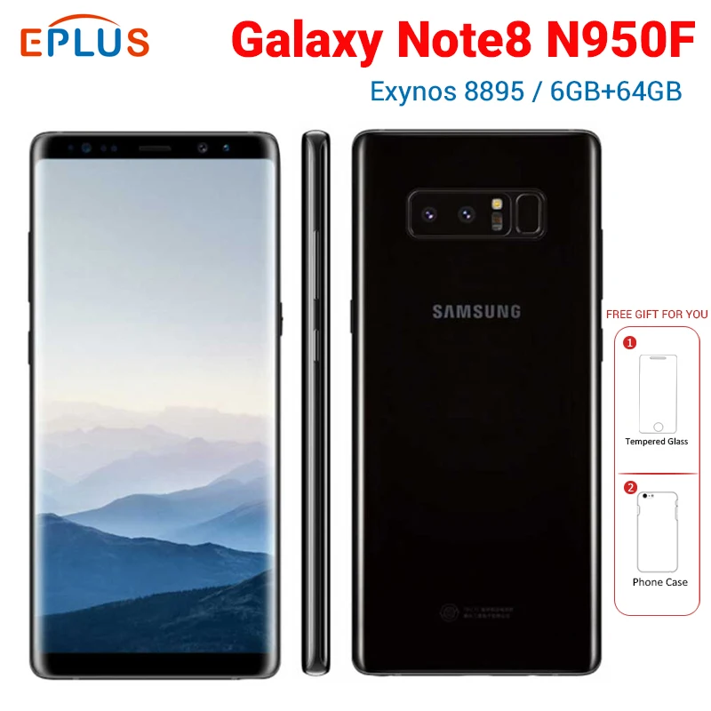 Европейская версия samsung Galaxy Note 8 Note8 N950F мобильный телефон 6 ГБ ОЗУ 64 Гб ПЗУ 6," Exynos 8895 NFC 4G Android телефон