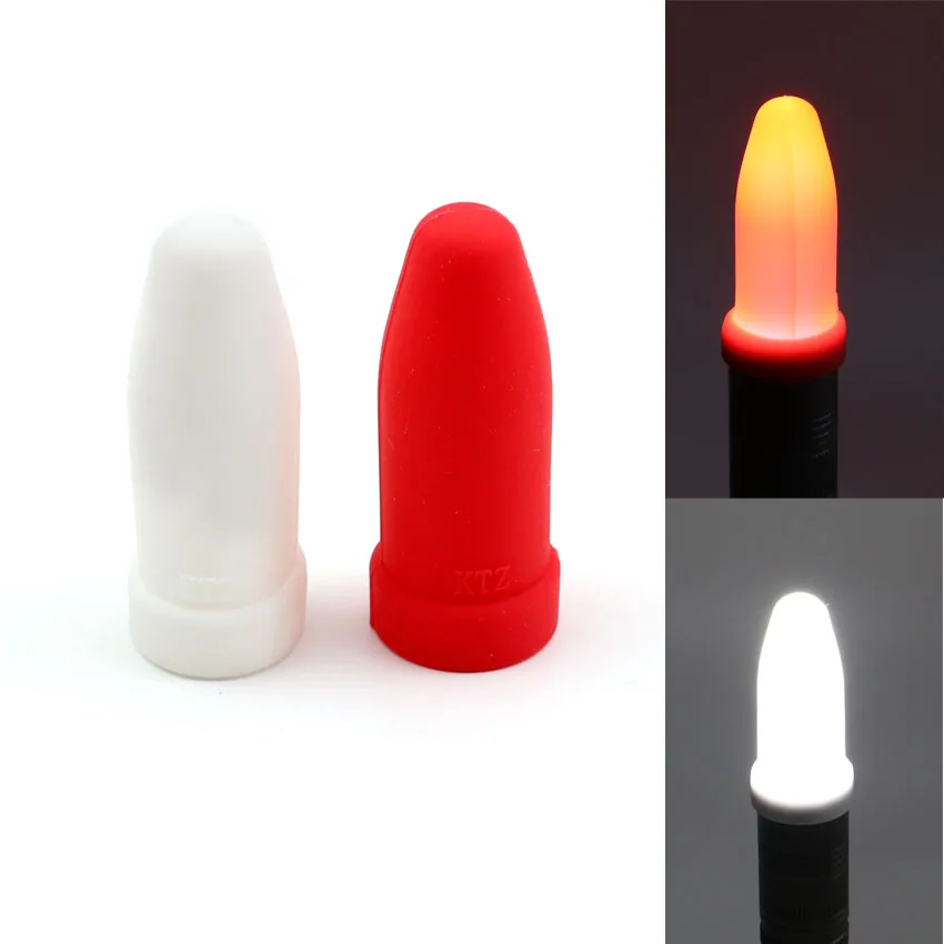 Силиконовый мягкий эластичный красный белый рассеиватель фонарика для головки